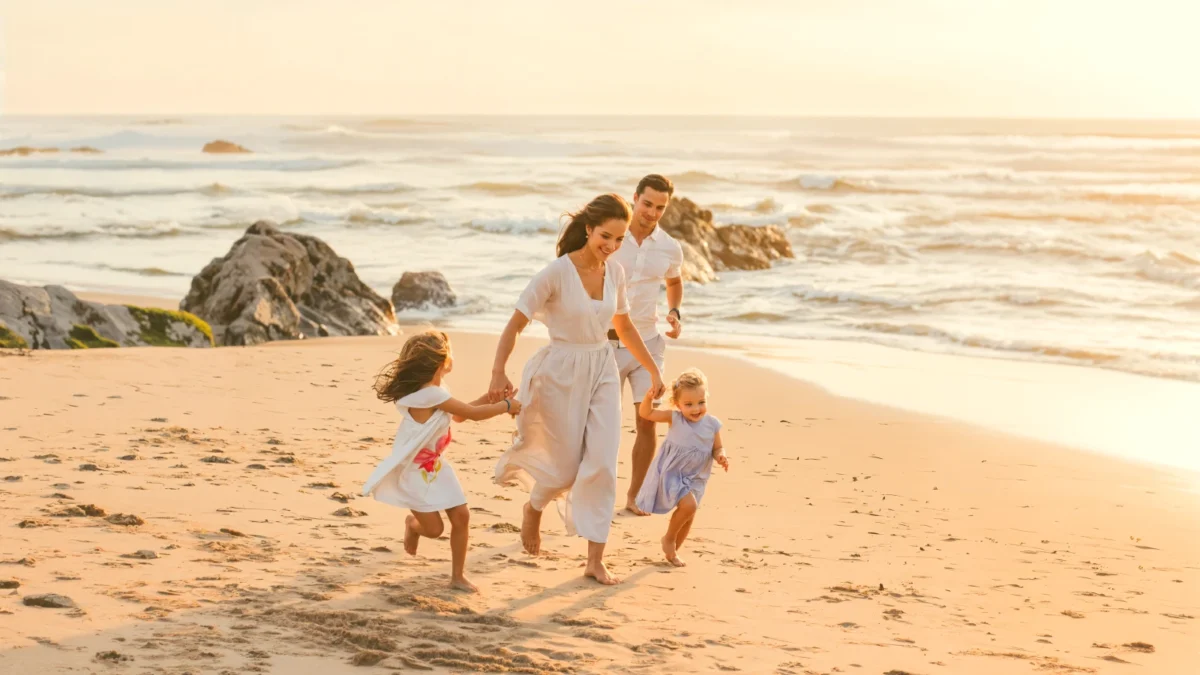 plage cascais famille