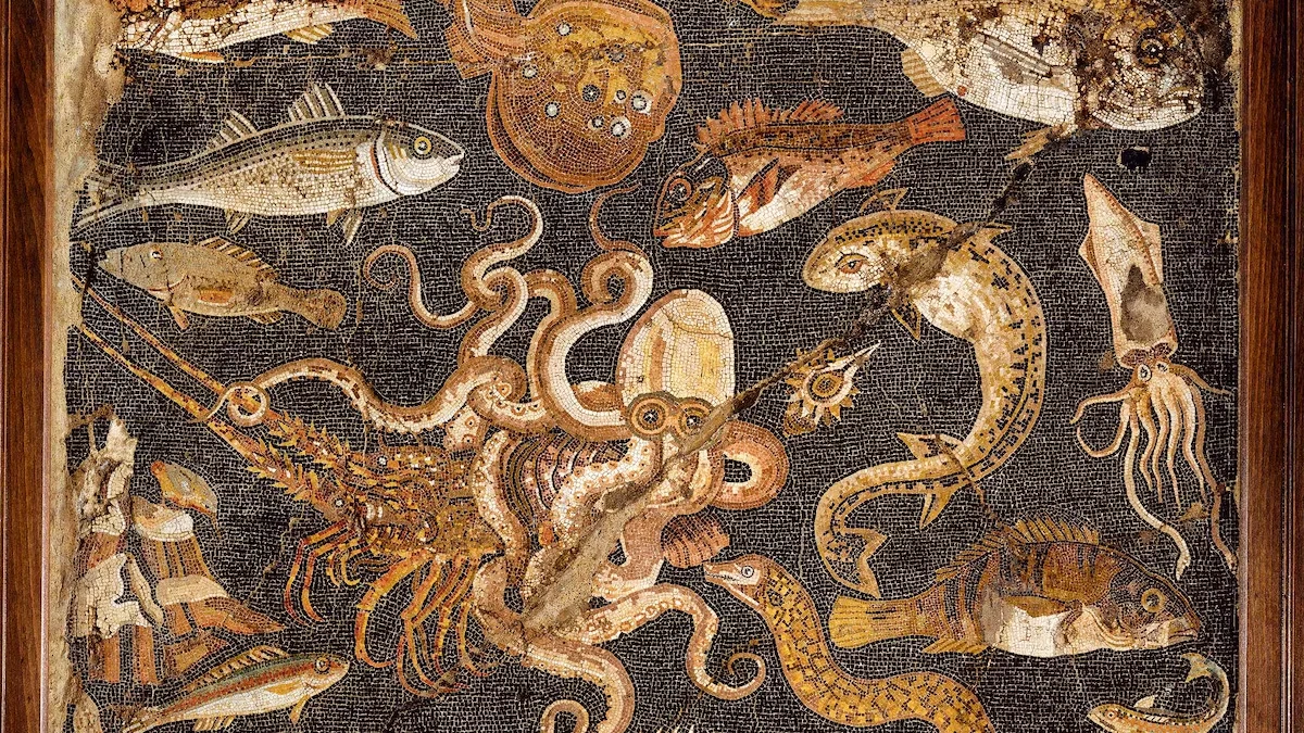 garum mosaique romaine