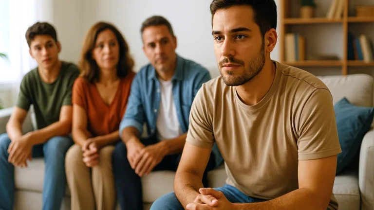 enfant adulte à la maison