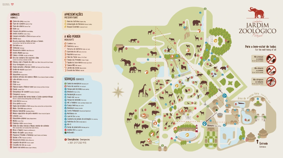 carte zoo lisbonne