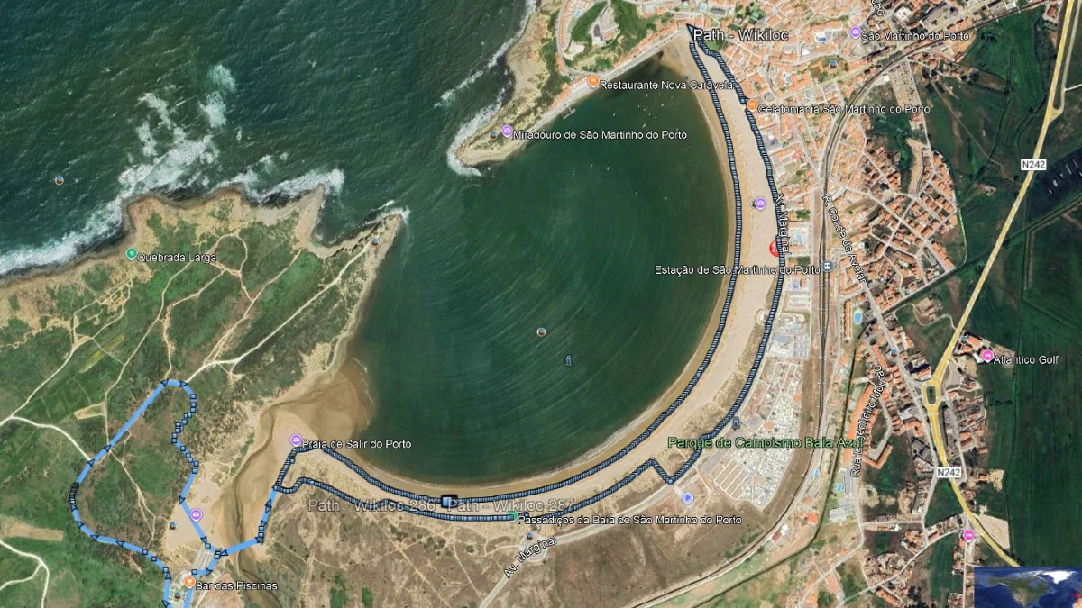 São Martinho do Porto balade et plan