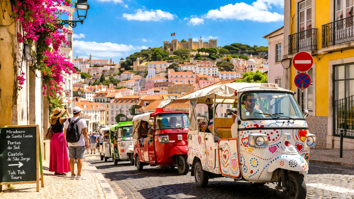 À Lisbonne, les tuk-tuk restent une source de tension malgré les restrictions