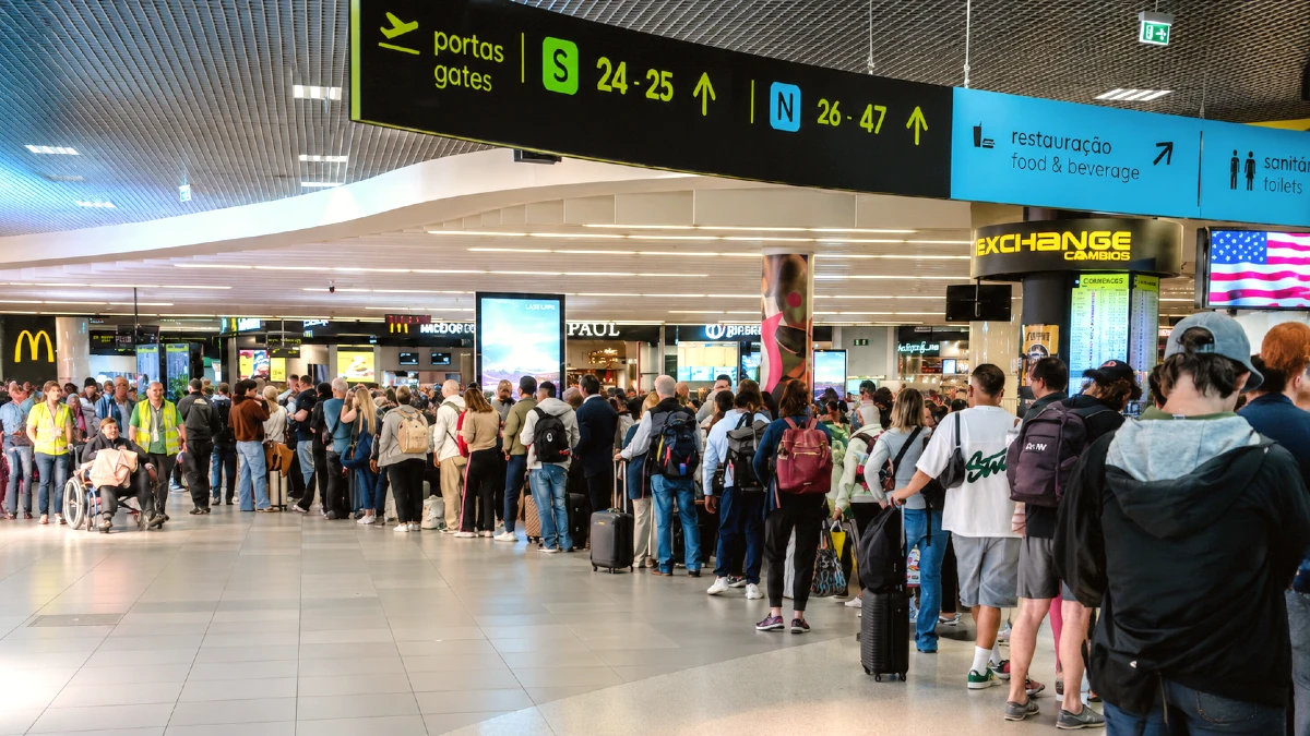 chaos aeroport lisbonne