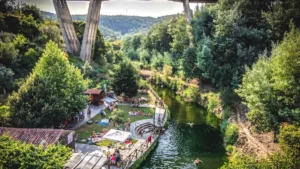 praia fluvial de Mega Fundeira