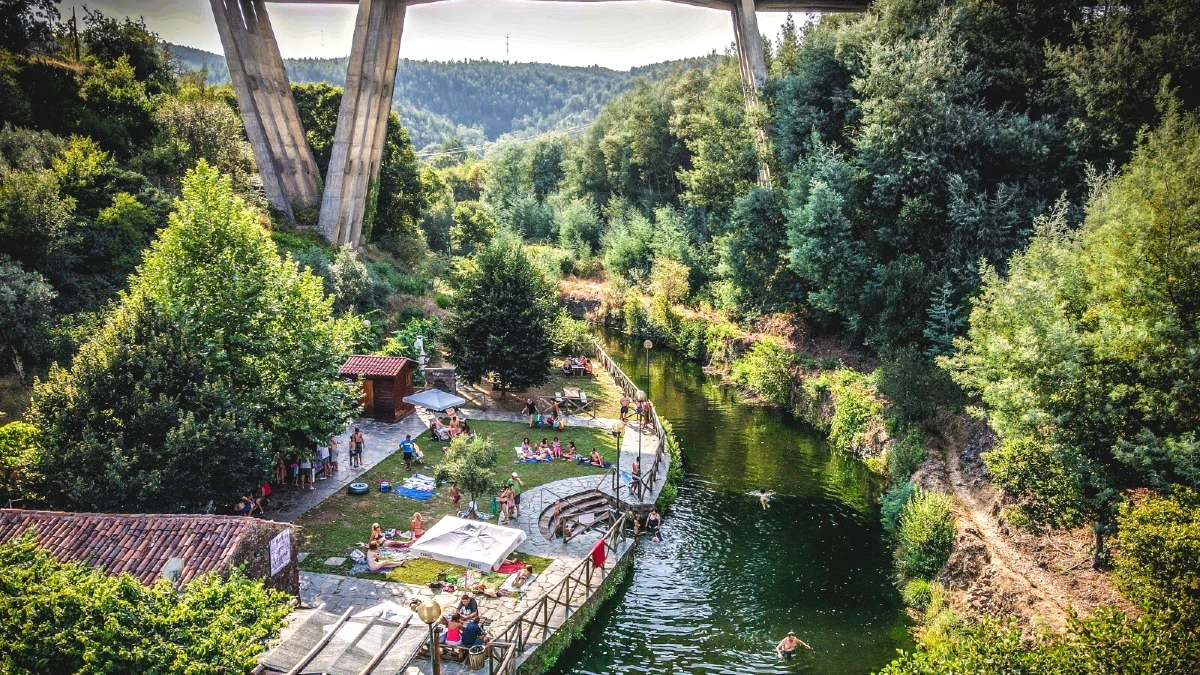 praia fluvial de Mega Fundeira