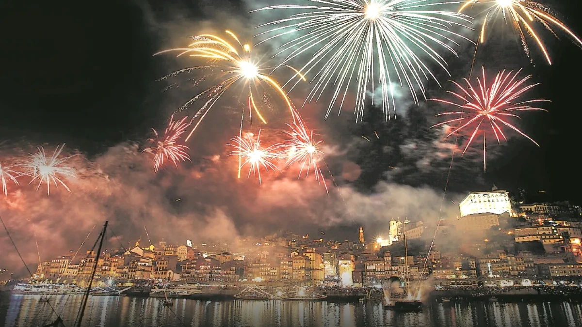 feu artifice porto