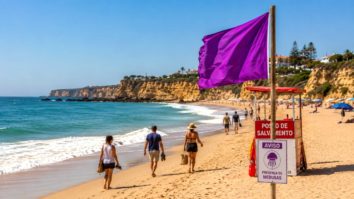 drapeau violet