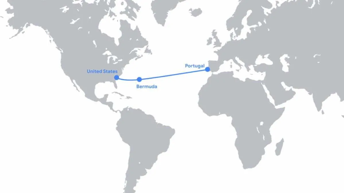 Google inaugure NUVEM, le nouveau câble sous-marin reliant USA et Portugal