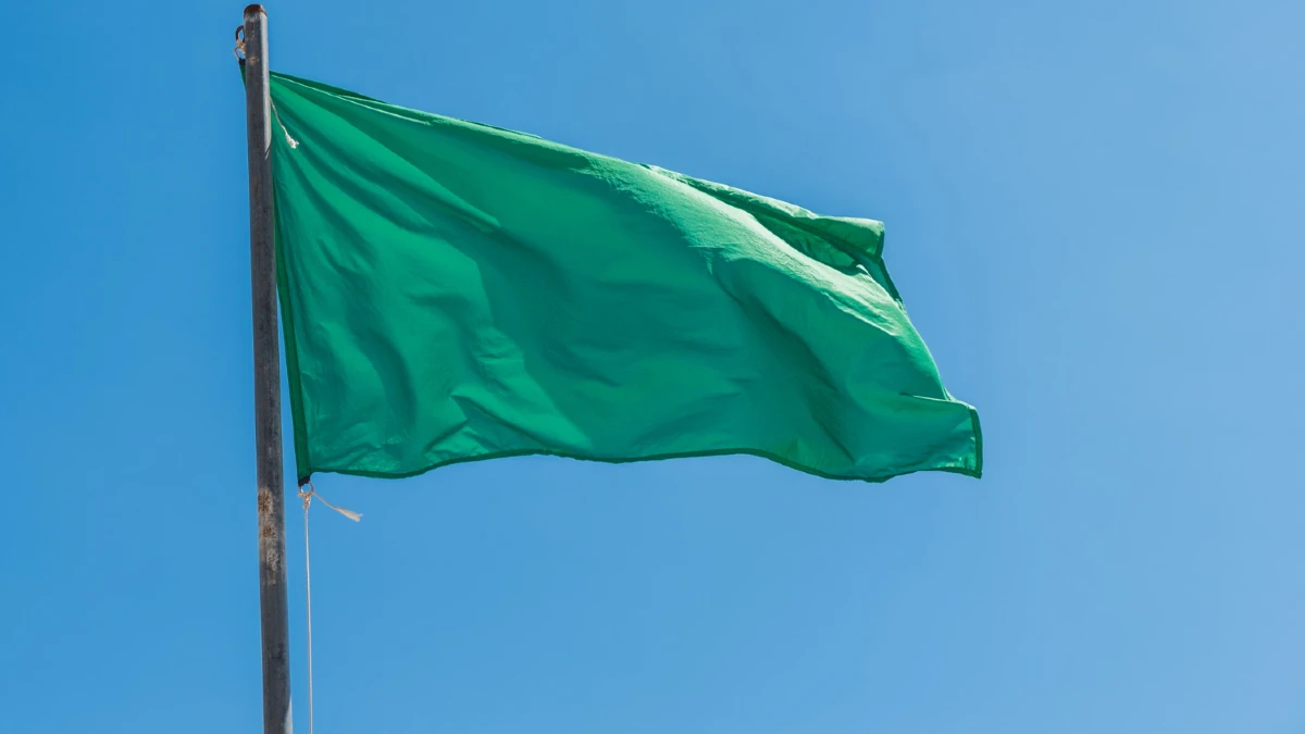 drapeau vert