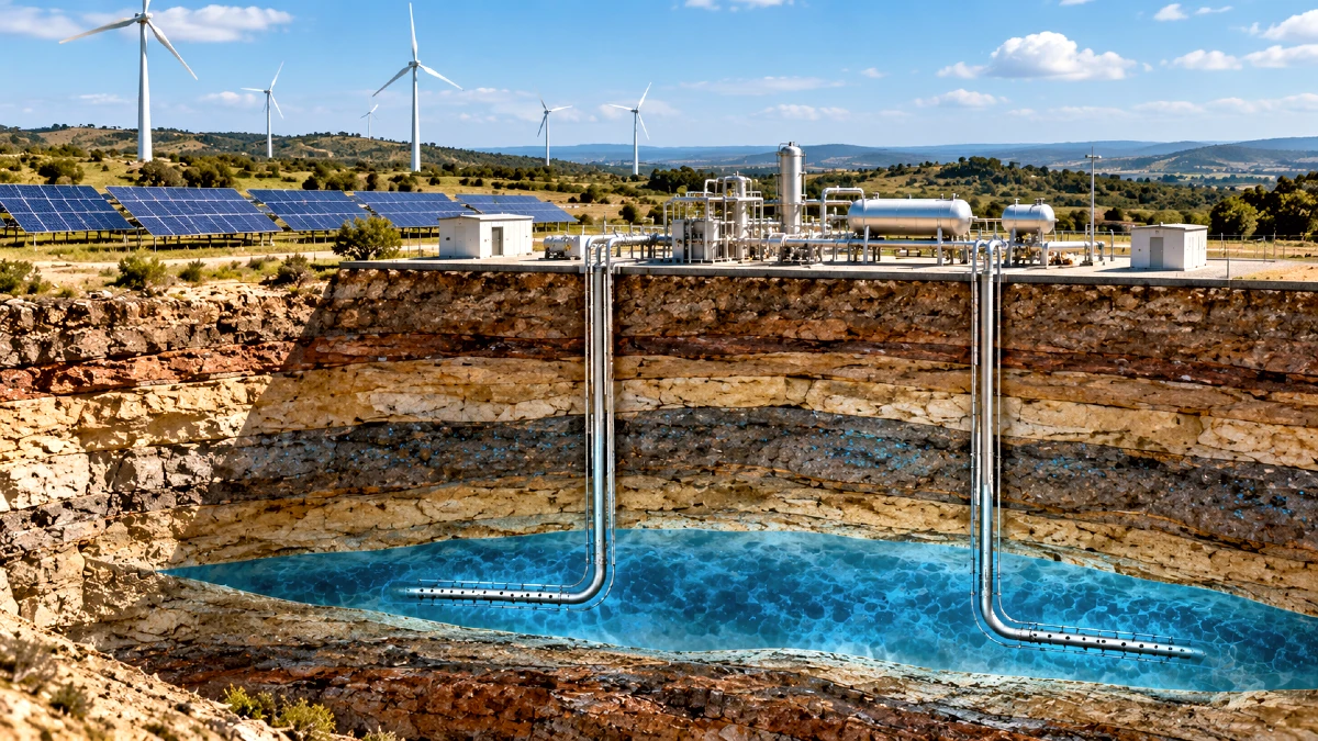 Stockage d’énergie géologique et renouvelable